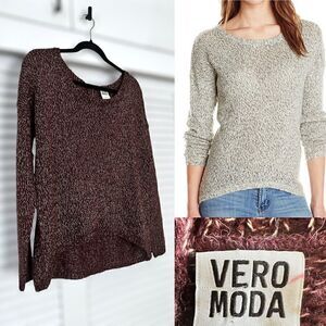 VERO MODA WINE KNIT SWEATER  Size S